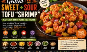 Grilled Sweet - Sour Tofu Shrimp