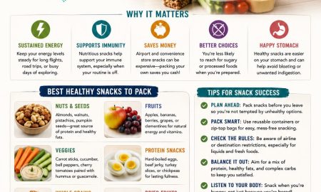 Be Prepared with Healthy Snacks While Traveling