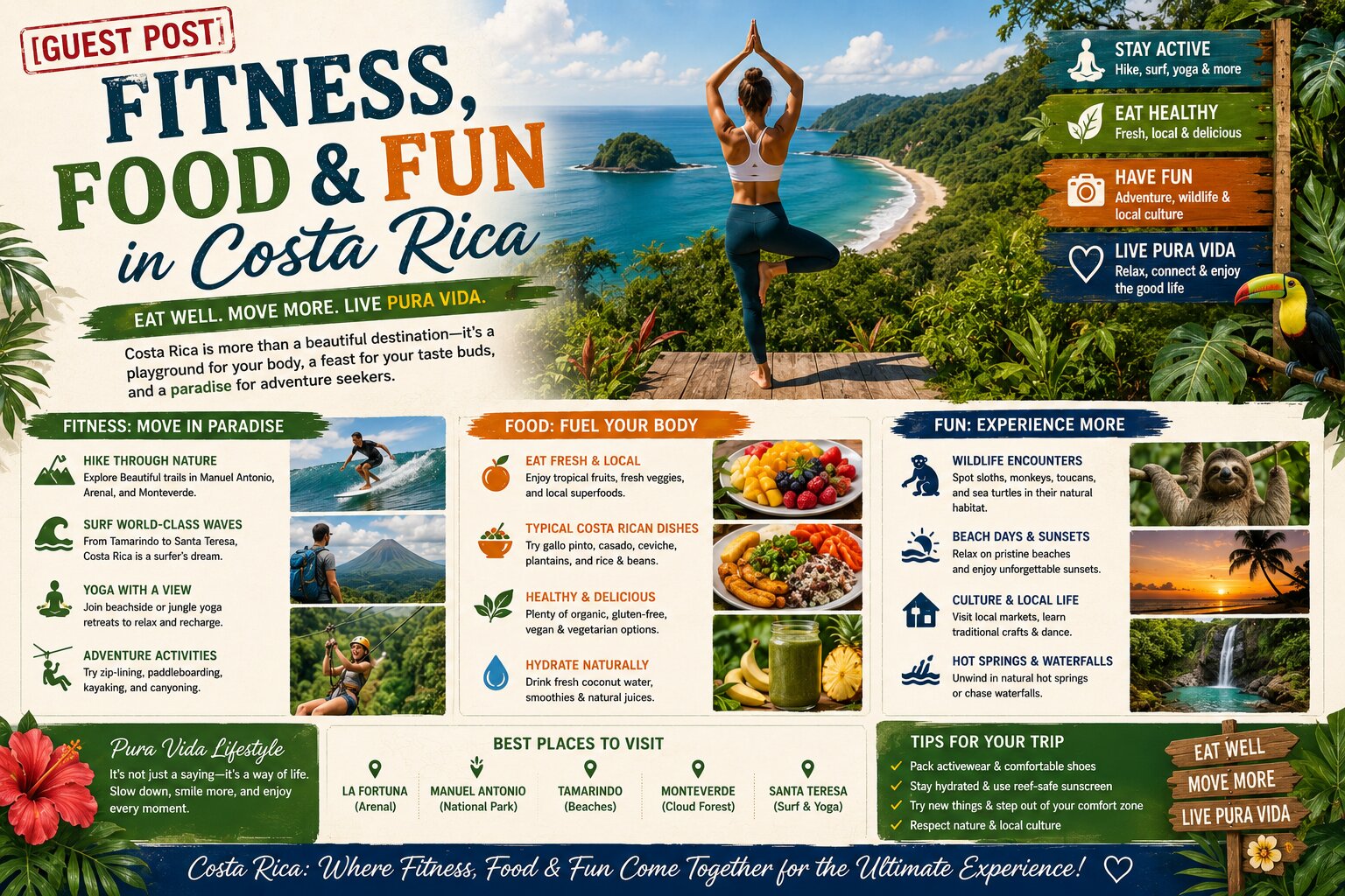 Fitness, Food & Fun in Costa Rica