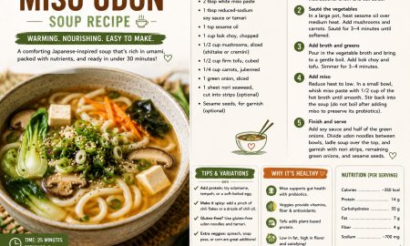 Healthy Miso Udon Soup Recipe