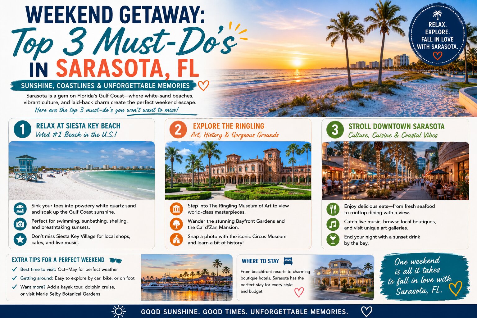 WEEKEND GETAWAY: Top 3 Must-Do’s in Sarasota, FL