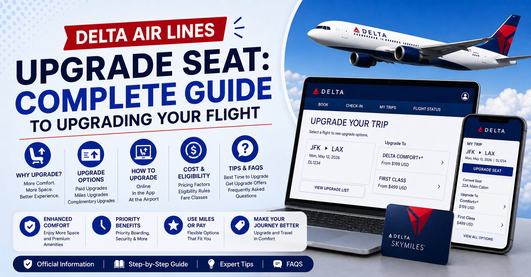Delta Air Lines Upgrade Seat: Complete Guide to Upgrading Your Flight