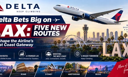 Delta Airlines Bets Big on LAX- Five New Routes